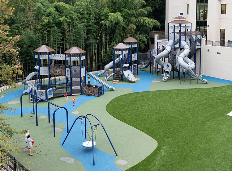 Large outdoor playground set